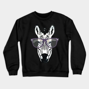 zebra africa cartoon funny animals Crewneck Sweatshirt